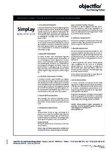 objectflor Expona Simplay Acoustic Clic - Karbantartási útmutató - általános termékismertető